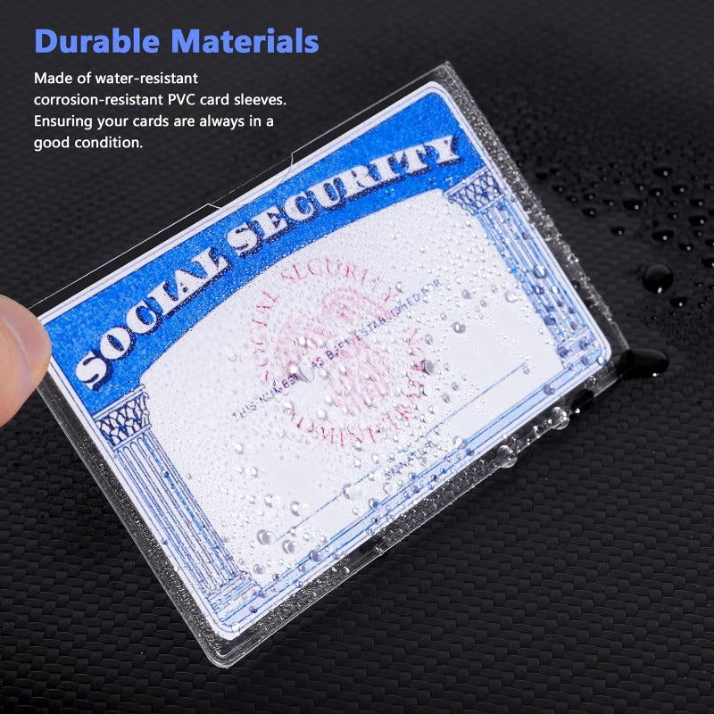 Housses de carte en PVC transparent