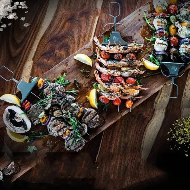 Brochettes de Grill BlazeBite™ — Débloquez des Kabobs Juteux et Pleins de Saveurs Sans Tracas