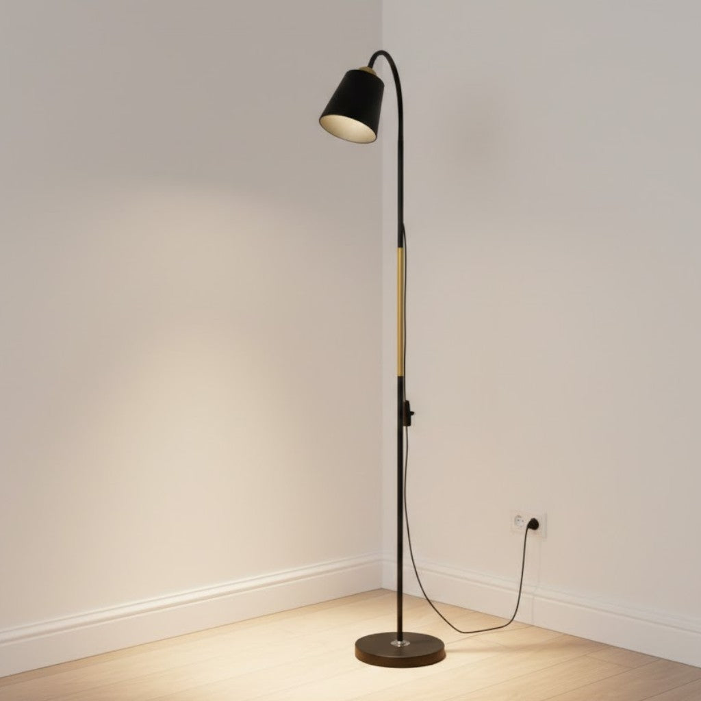 Lampe sur Pied Réglable avec Tête de Lampe Orientable – Lampe de Lecture Fonctionnelle