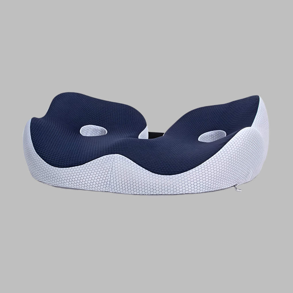 Coussin de Siège en Mousse à Mémoire Ajustable pour Soulagement du Coccyx