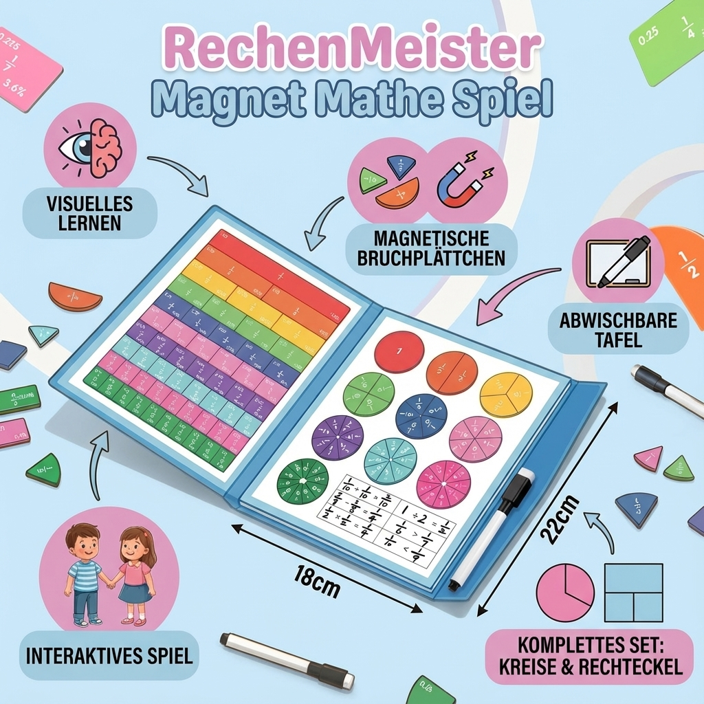 Jeu de Mathématiques Magnétiques RechenMeister