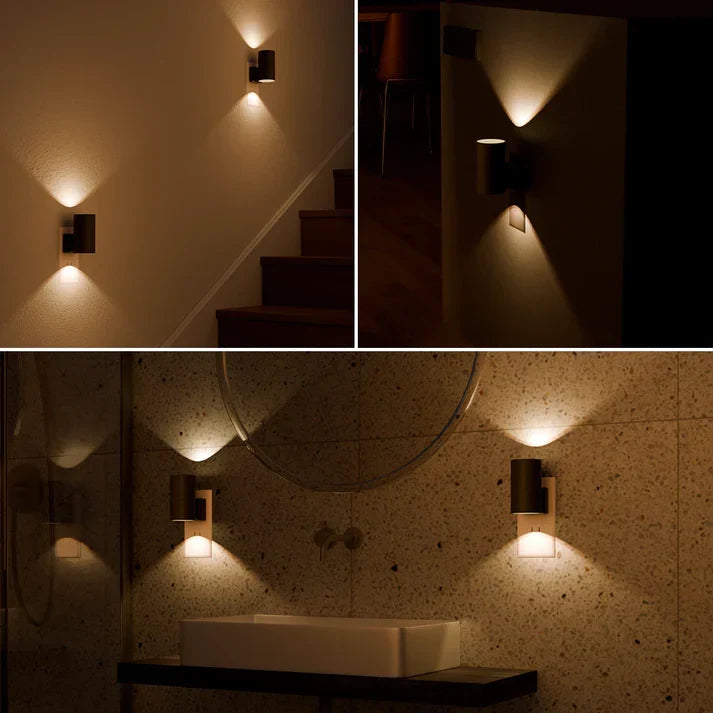 Applique Murale Prise LED Dimmable Jour Nuit Capteur 10W Lumière Chaude Chambre Hall | Sansoti