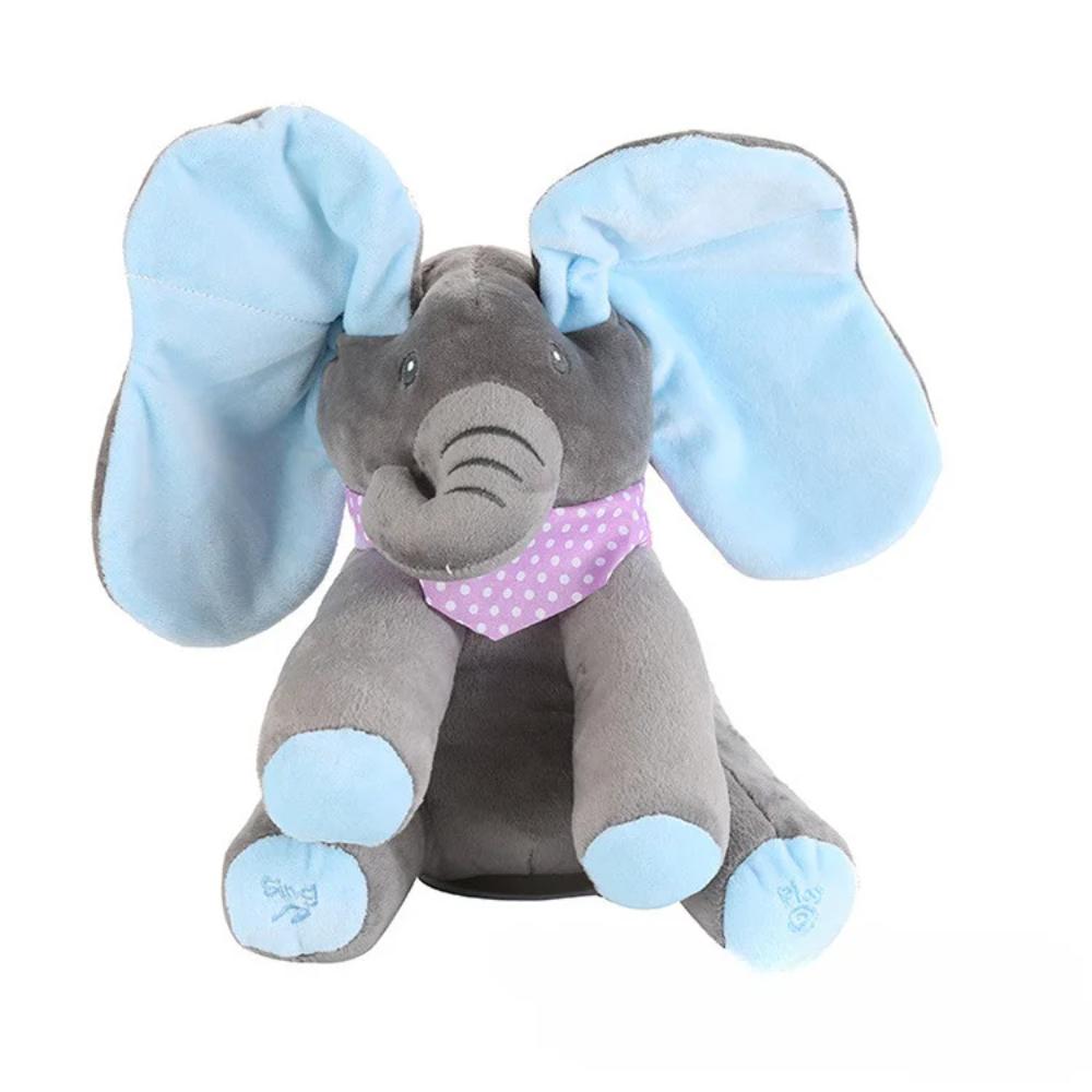 Éléphant en Peluche Parlant Peek-a-Boo Interactif pour Enfants