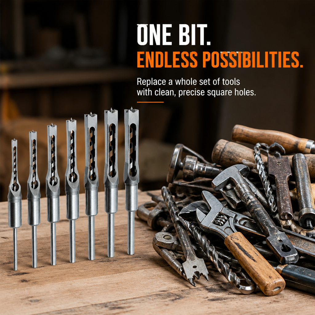 VeroEdge™ Forets à trou carré — Précision sans effort pour un artisanat impeccable et fier