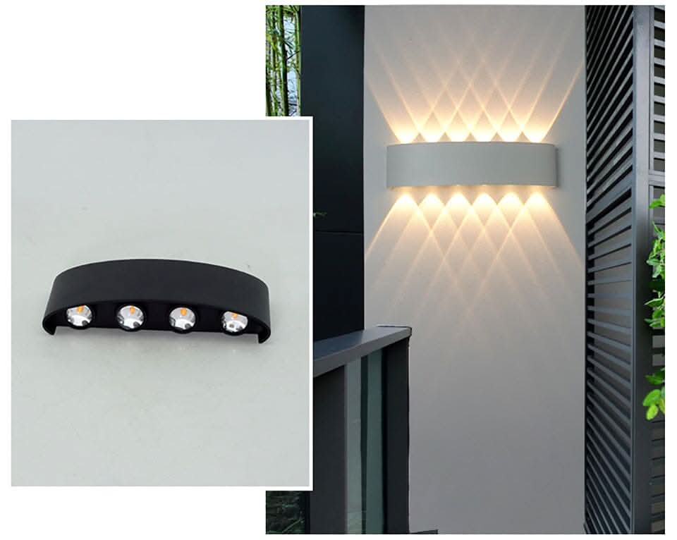 Applique murale LED extérieure étanche – Éclairage extérieur élégant et économe en énergie en aluminium