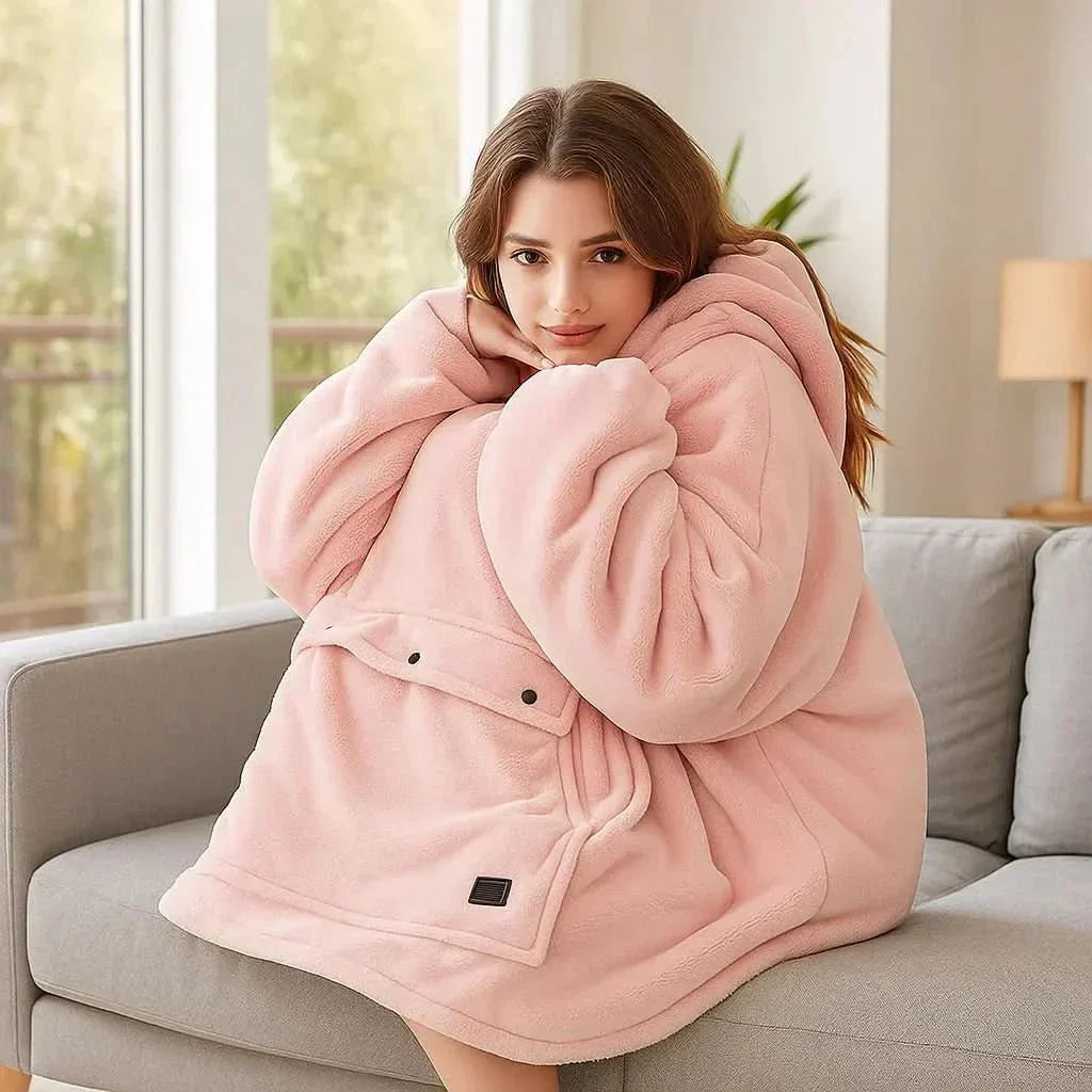 Hoodie Duvet Chauffant USB – Douce Couverture Électrique Portable pour un Confort Douillet à Domicile