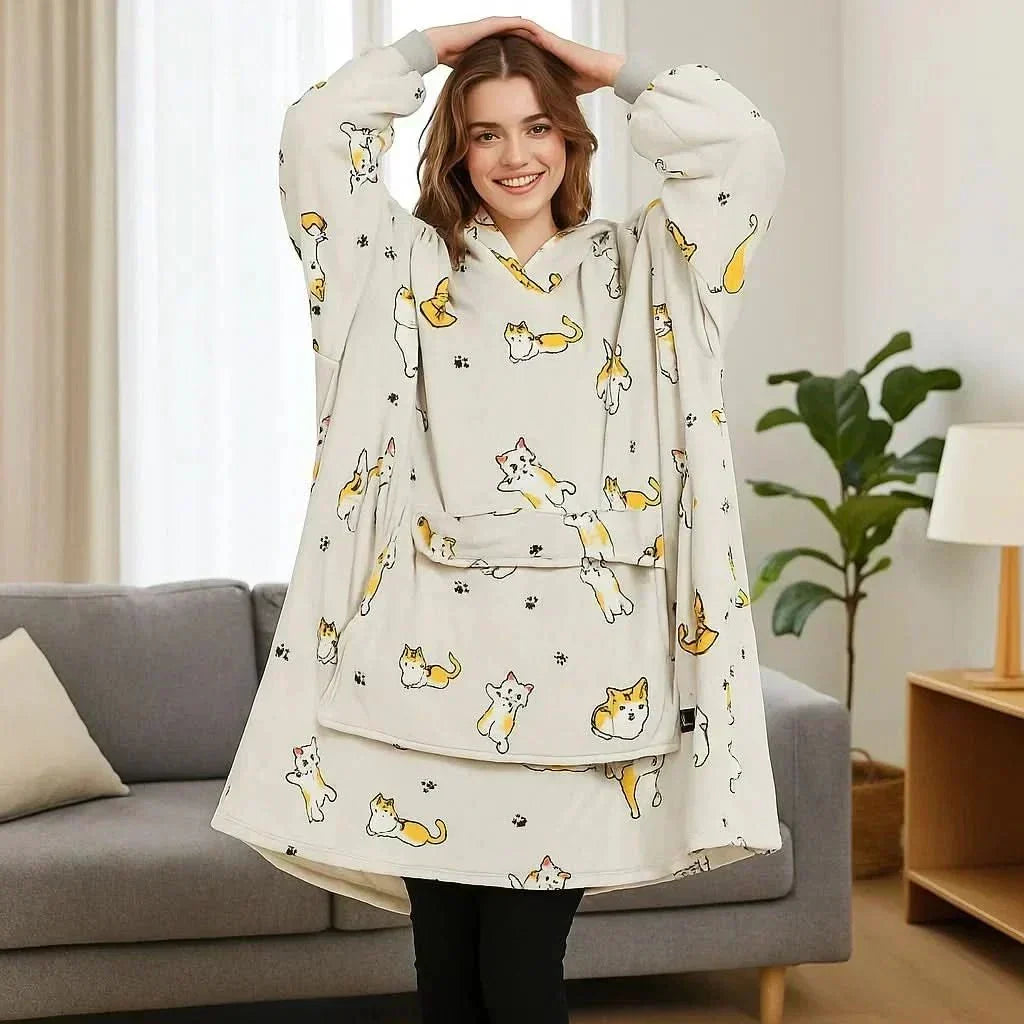Hoodie Duvet Chauffant USB – Douce Couverture Électrique Portable pour un Confort Douillet à Domicile
