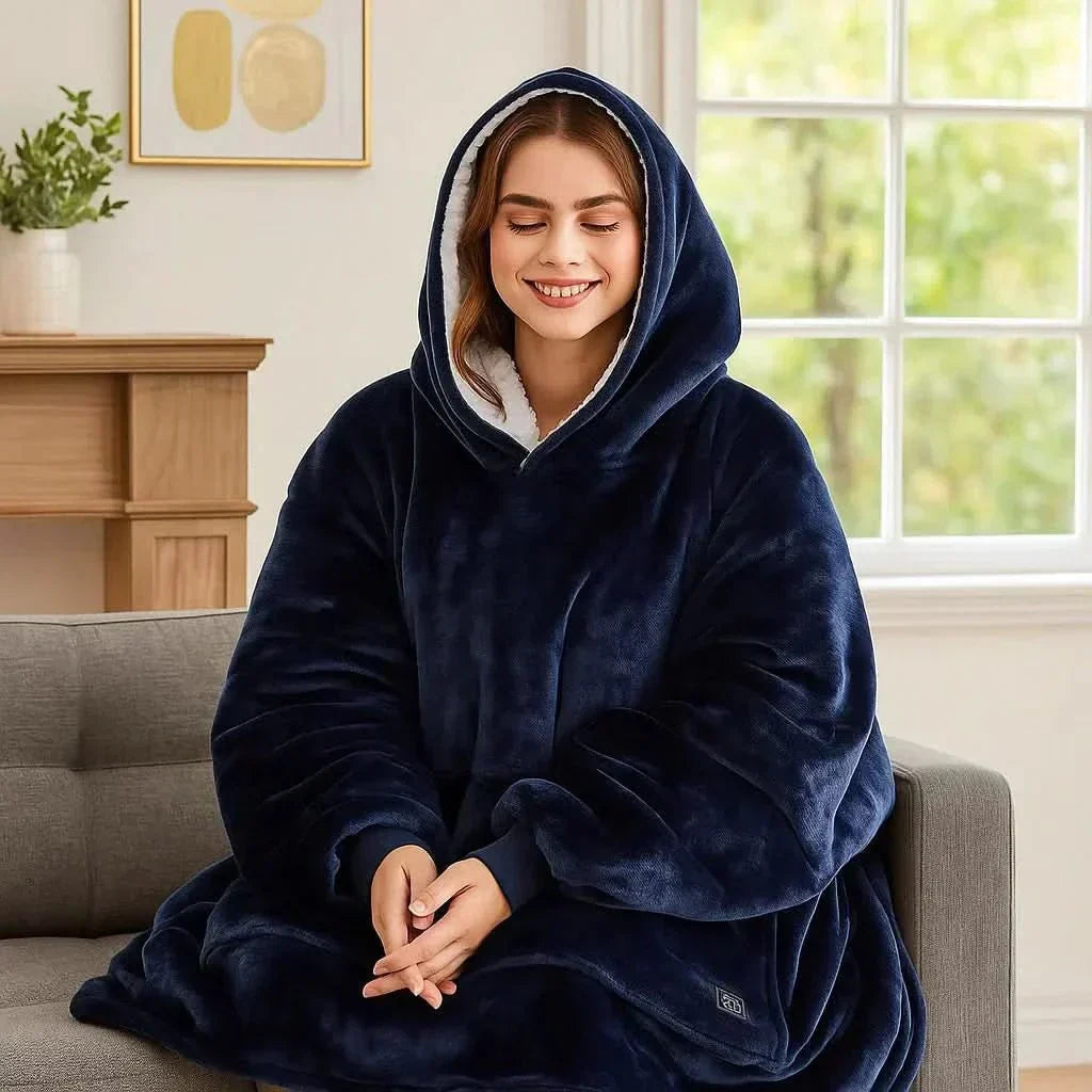 Hoodie Duvet Chauffant USB – Douce Couverture Électrique Portable pour un Confort Douillet à Domicile