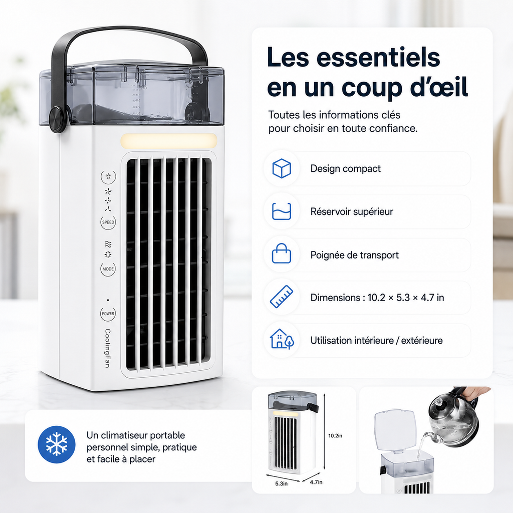 Climatiseur portable personnel