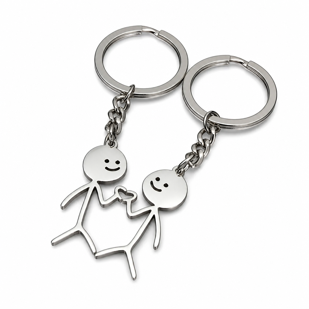CharmiLink™ Duo Porte-clés — Éveillez la Joie et la Connexion à Chaque Fois que Vous Prenez Vos Clés