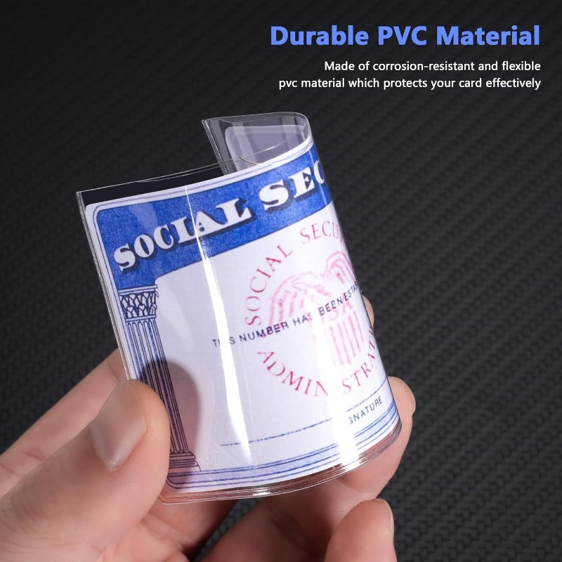 Housses de carte en PVC transparent