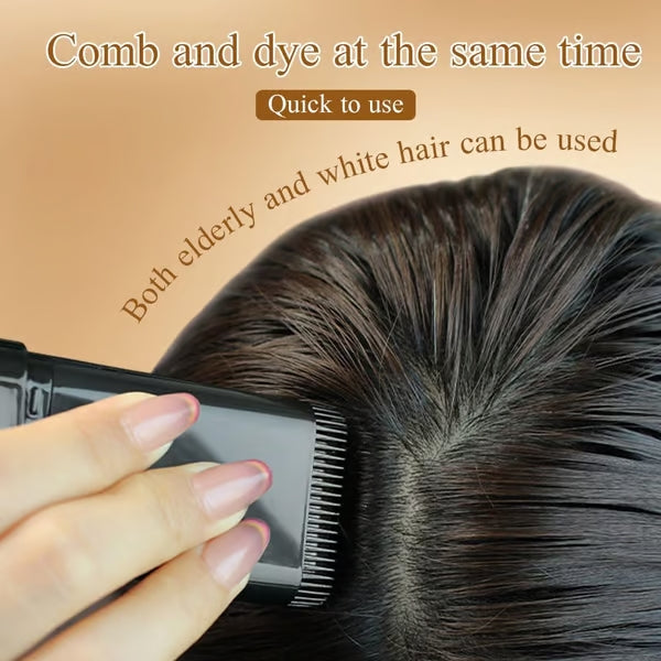 Bâton de couleur pour racines 1+1 gratuit | RacineFix™ Couverture des cheveux gris avec applicateur peigne | Couleur de cheveux rapide pour les déplacements