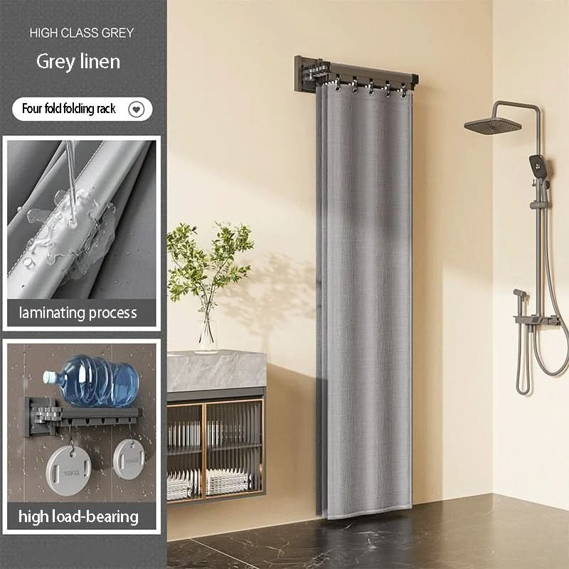 Ensemble de Séparateur de Rideau de Douche Pliable