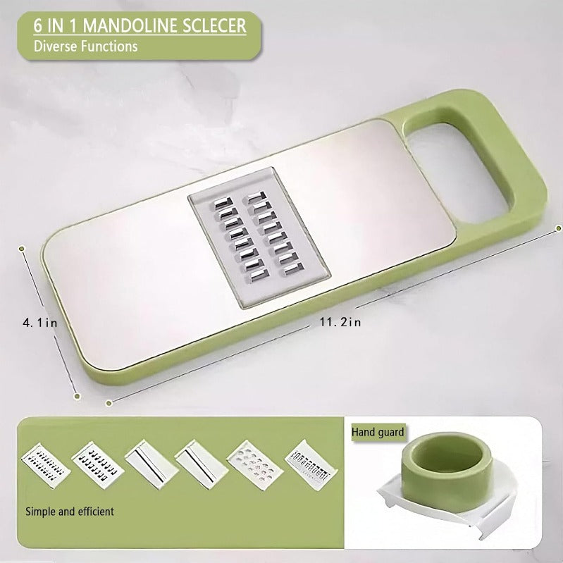 Woyuosn 6-en-1 Mandoline Slicer SafePrep