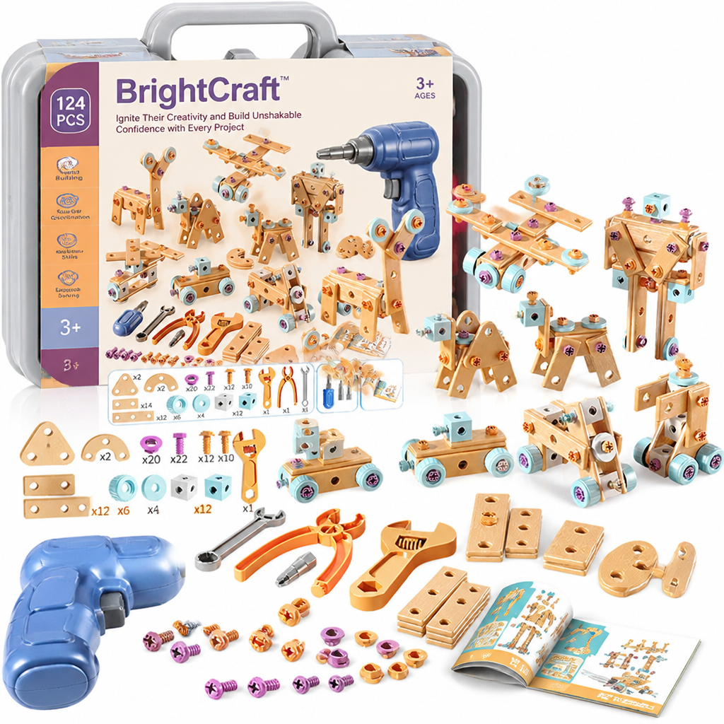 BrightCraft™ — Éveillez leur créativité et construisez une confiance inébranlable avec chaque projet
