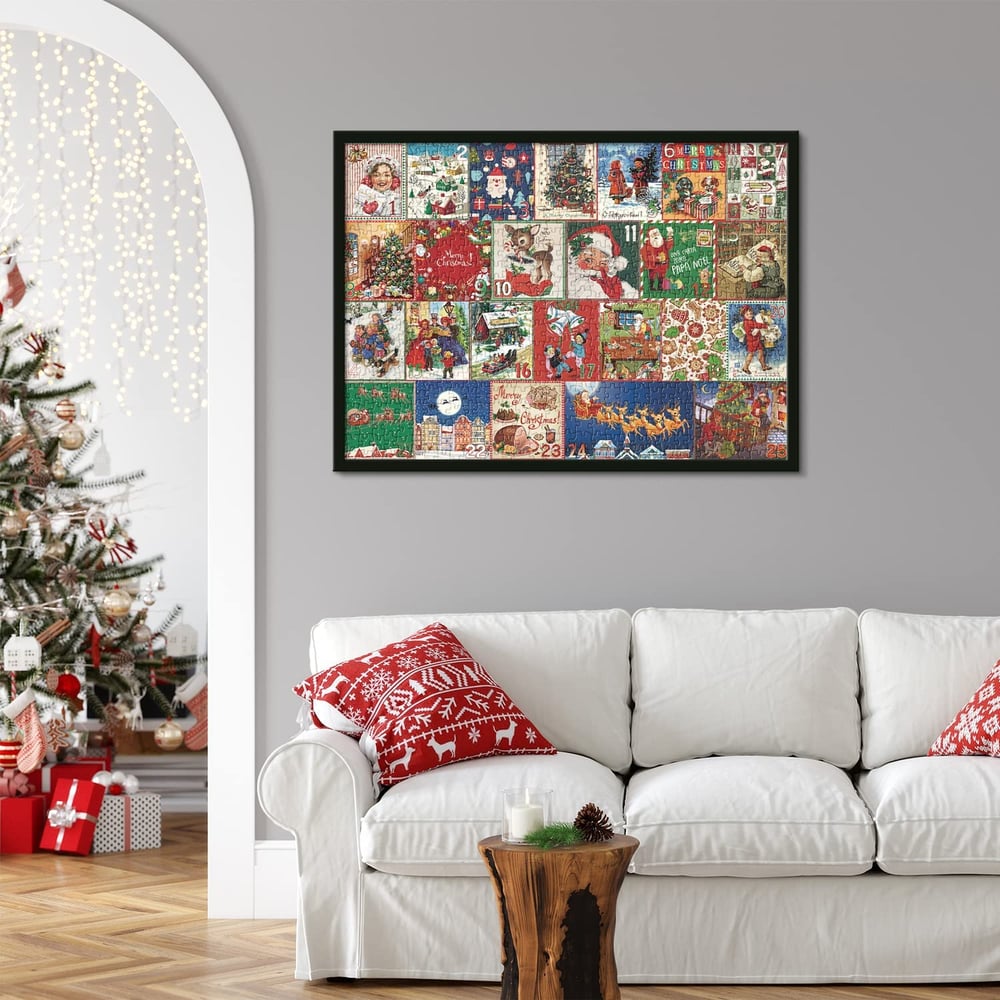 PuzzleJoy Calendrier de l'Avent Puzzle | Unique puzzle de 1000 pièces pour un plaisir quotidien !