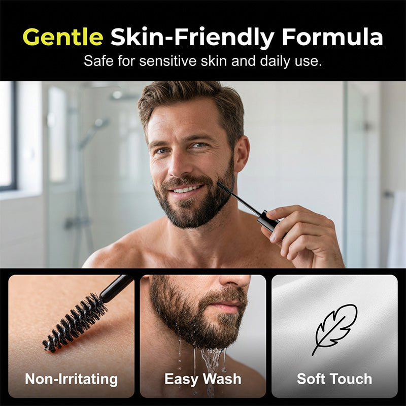 BoldVanta™ Teinture pour Barbe et Sourcils — Commandez Instantanément le Respect avec un Look Audacieux et Plus Riche
