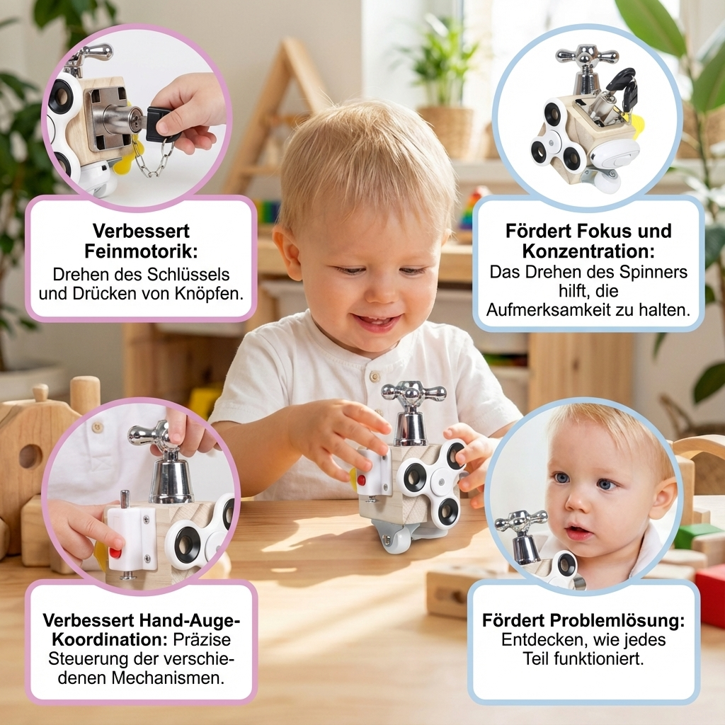Cube Montessori de Jeu et d'Apprentissage