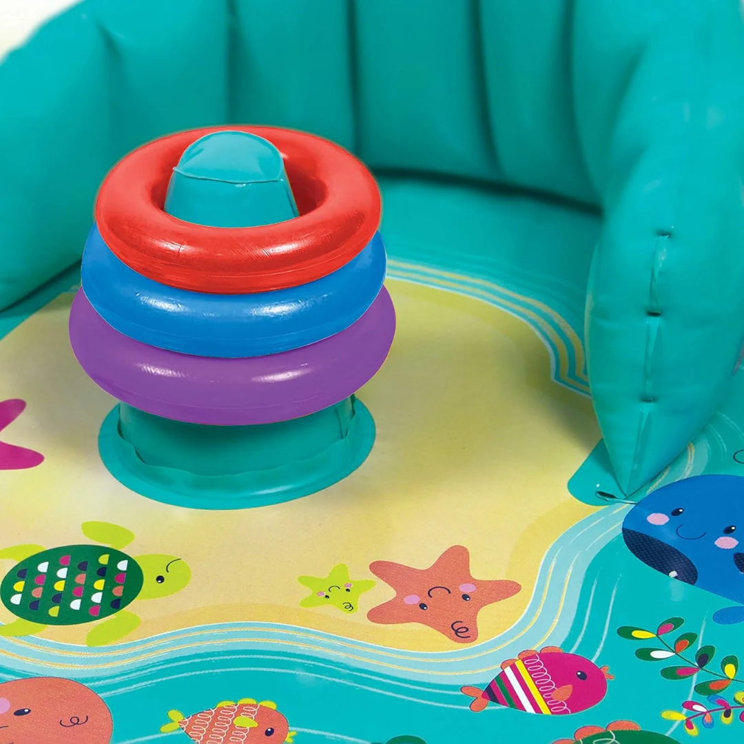 BabySplash™ – Baignoire Gonflable pour Bébé avec Pare-Soleil