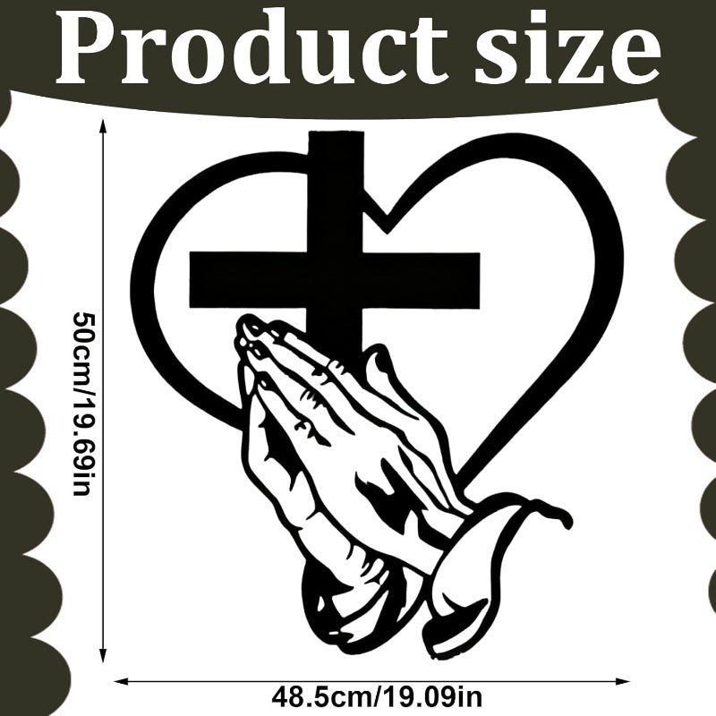 Croix Murale des Mains en Prière