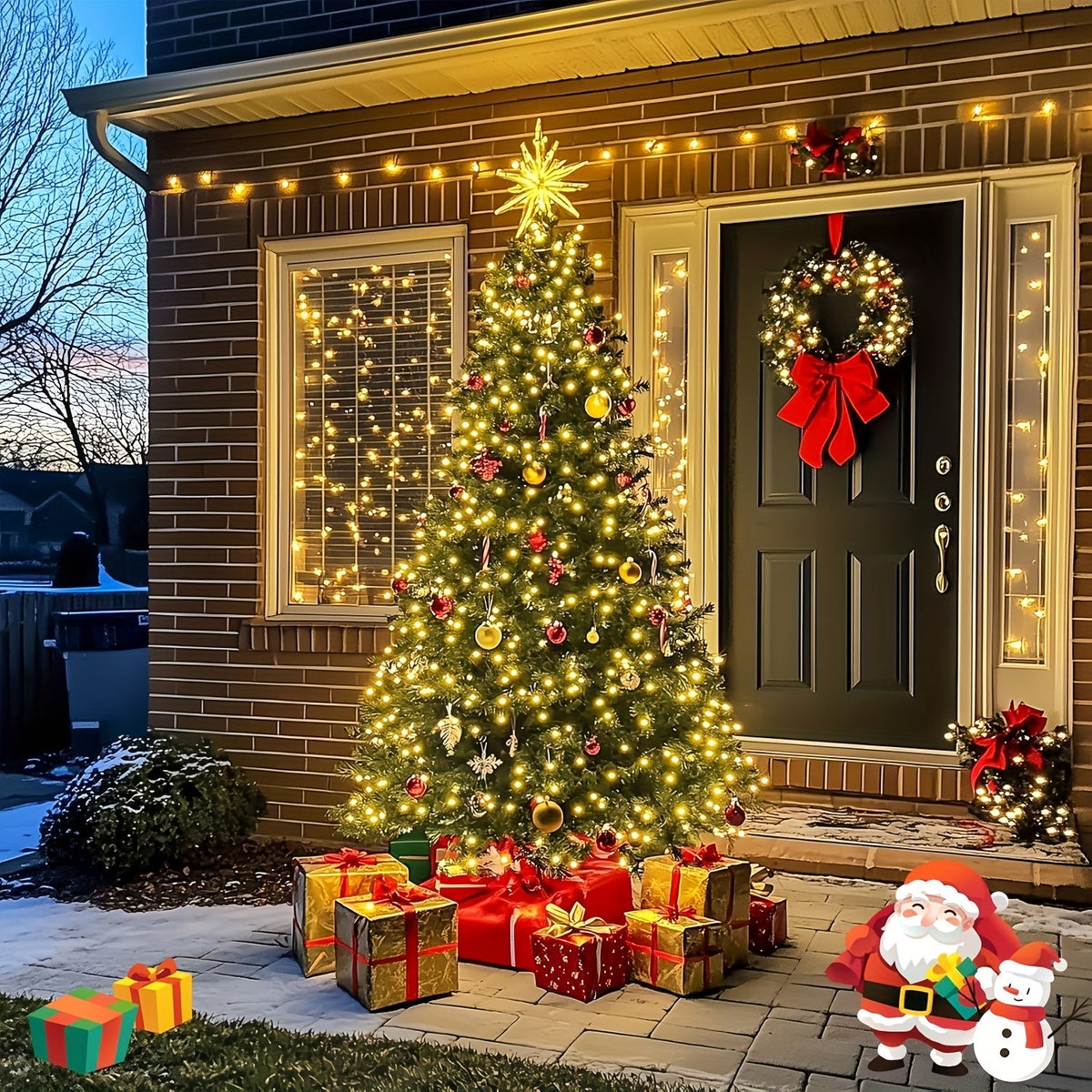 Éclairage de Noël Magique – Professionnel & Étanche