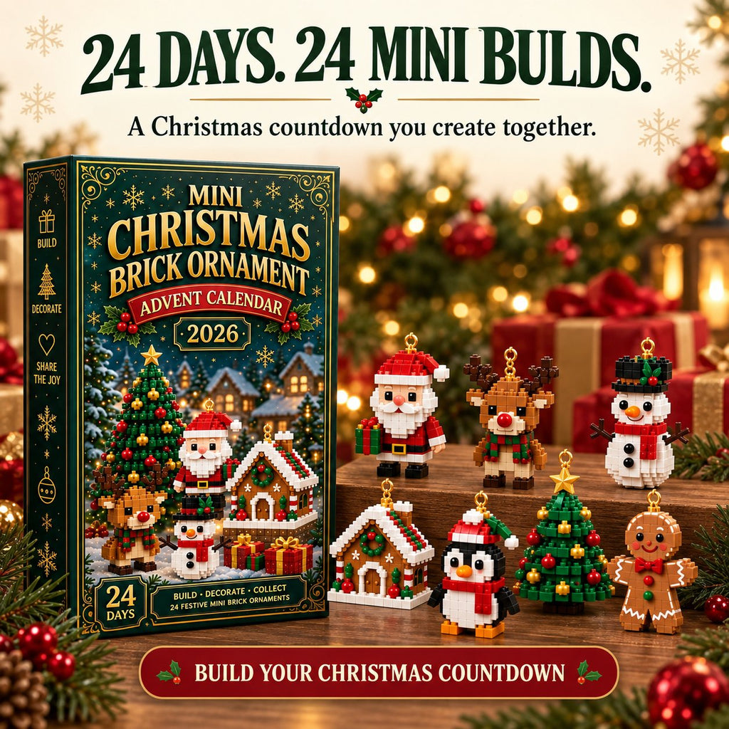 ⏳ Dernier jour pour économiser 49% – 🎄 Calendrier de l'Avent Mini Ornements de Noël de 24 jours | 24 designs festifs uniques à construire avec des boucles suspendues—parfait pour décorer les sapins de Noël, les couronnes et les présentations de vacances
