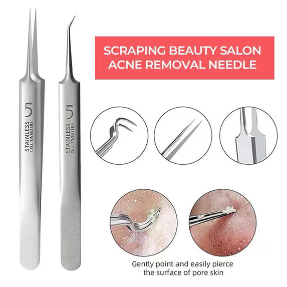DermaSculpt™ Ensemble de Pinces — Déverrouillez une Peau Parfaite et Confiance avec une Extraction Précise et Sans Douleur