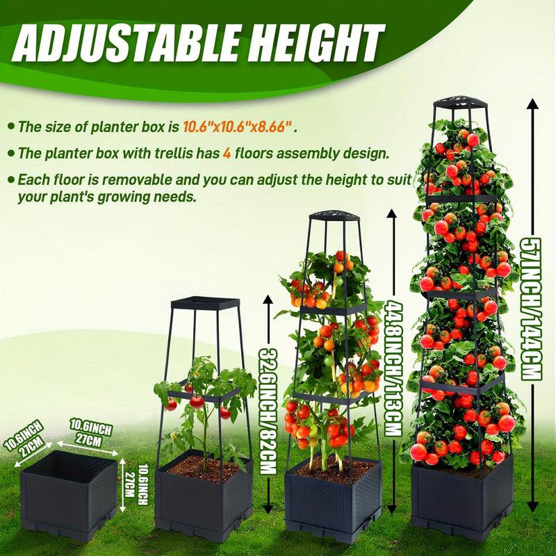 VertiBloom™ Tower — Transformez Votre Espace en Une Oasis de Jardin Luxuriante et Élevée