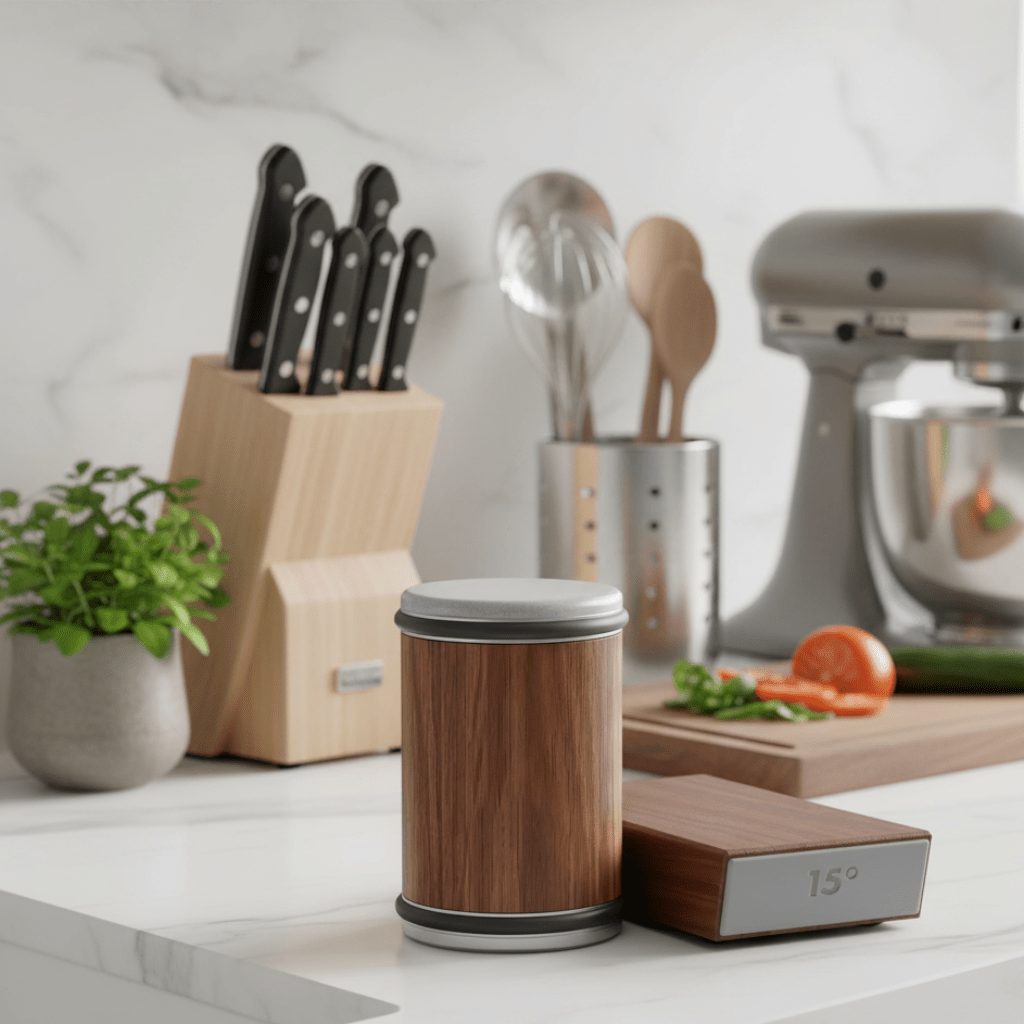 SHARPEDGE – Affûteur de couteaux professionnel avec rouleau en diamant
