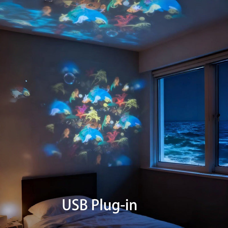 AzureLume™ — Échappez au Stress Instantanément avec des Vagues Océaniques Vivantes et des Cieux Étoilés