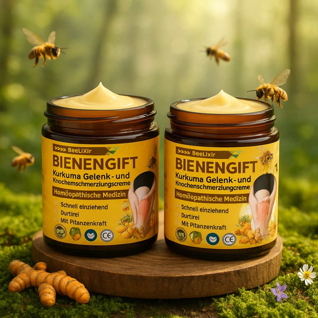 1+1 GRATUIT | BeeLixir™ | Crème au venin d'abeille | Pommade avec venin d'abeille, hyaluron et collagène