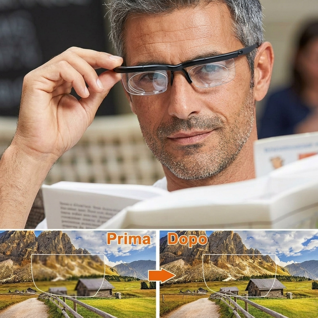 Lunettes de Lecture Réglables avec Mise au Point Variable Lentilles Adaptatives Unisexe