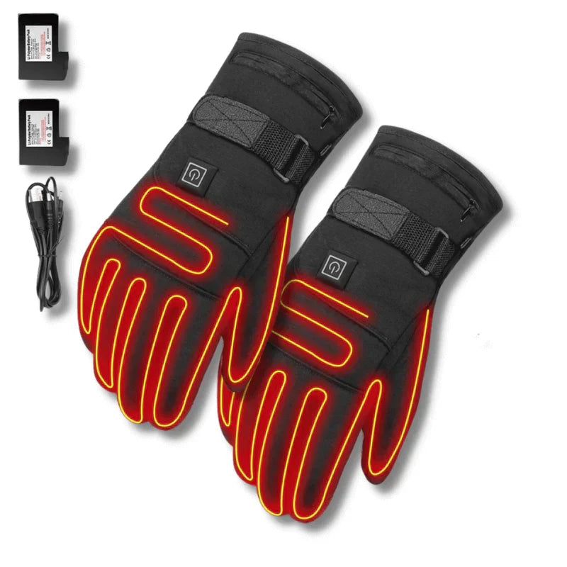 Gants d'Hiver Électriquement Chauffants Imperméables - WinterHeatGuard
