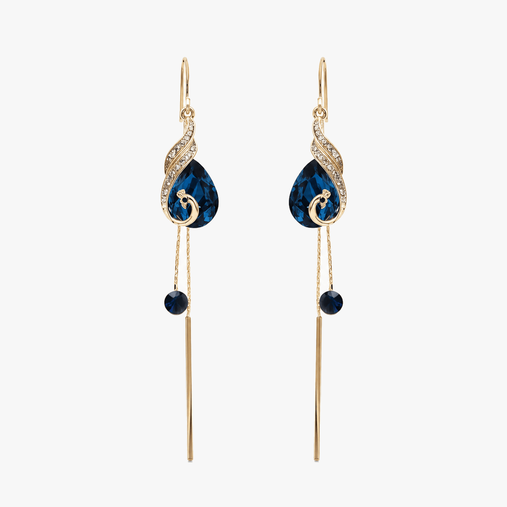Lunavia – Boucles d'oreilles en forme de goutte saphir