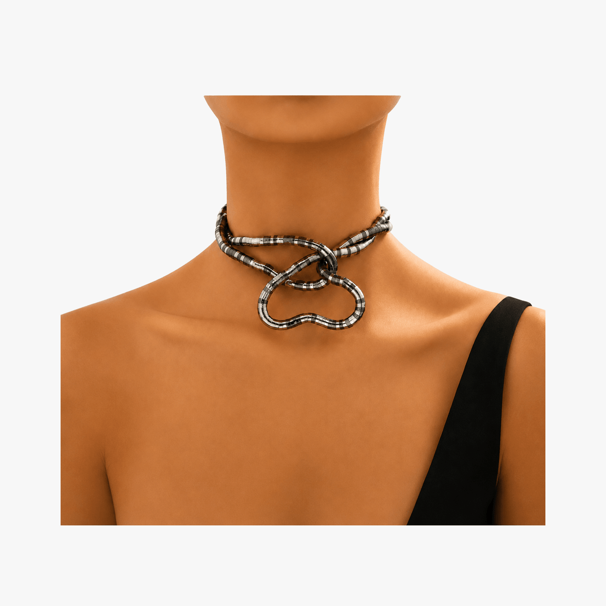 Serpina - Ensemble de collier et bracelet serpent flexible