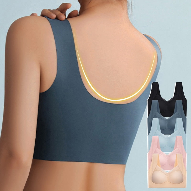 BH sans armatures | Soutien-gorge push-up confortable et sans couture | Komfina