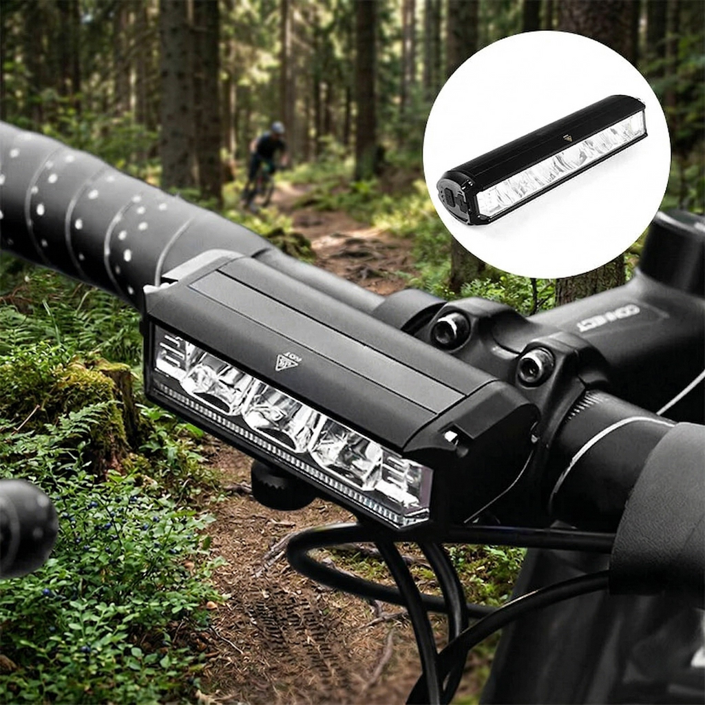 Lampe de Vélo Rechargeable USB à Faisceau 180°
