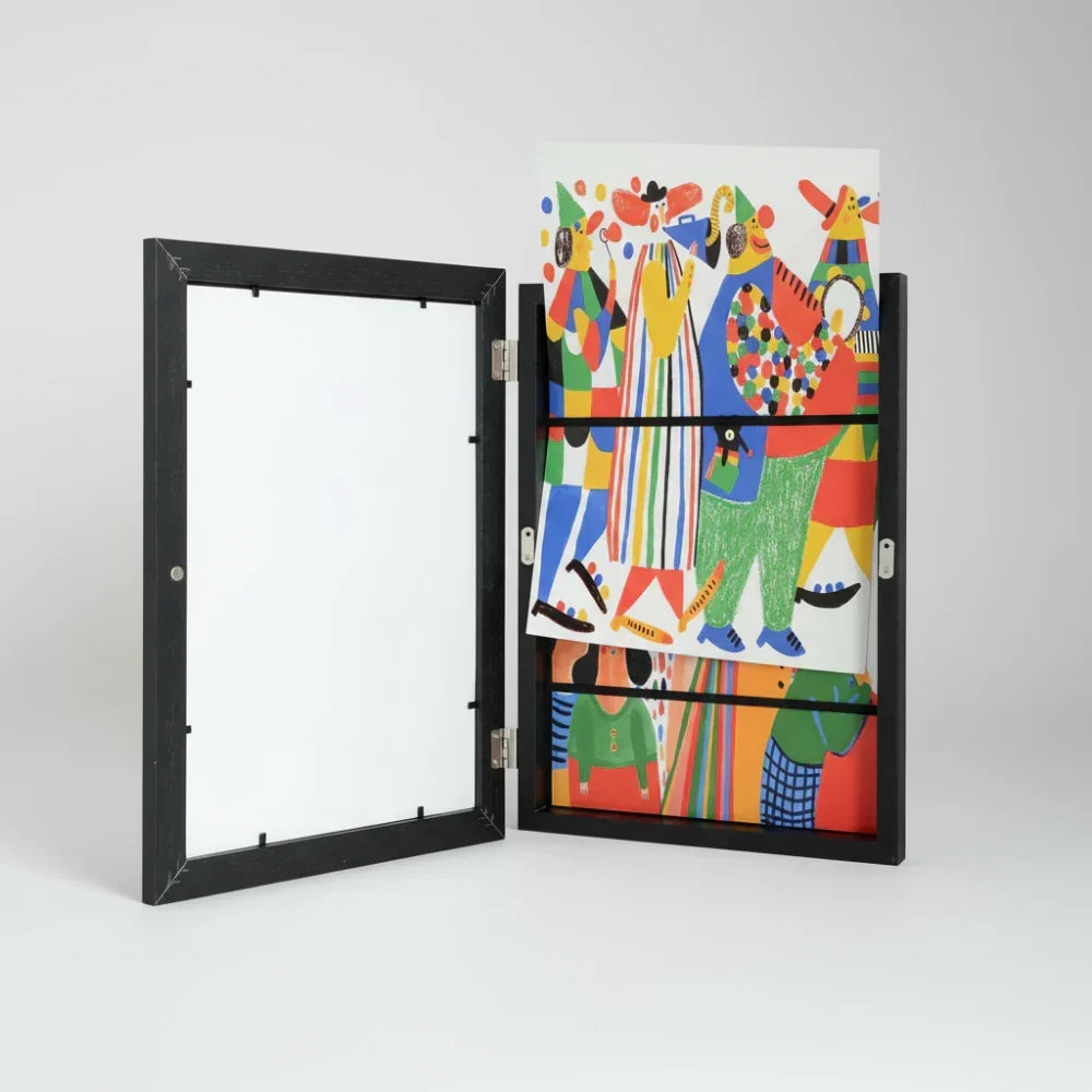 Cadre de Rangement pour Œuvres d'Art d'Enfants et Affichage de Photos Murales