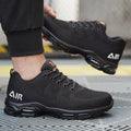 Chaussures de sécurité noires légères et résistantes à l'eau pour hommes