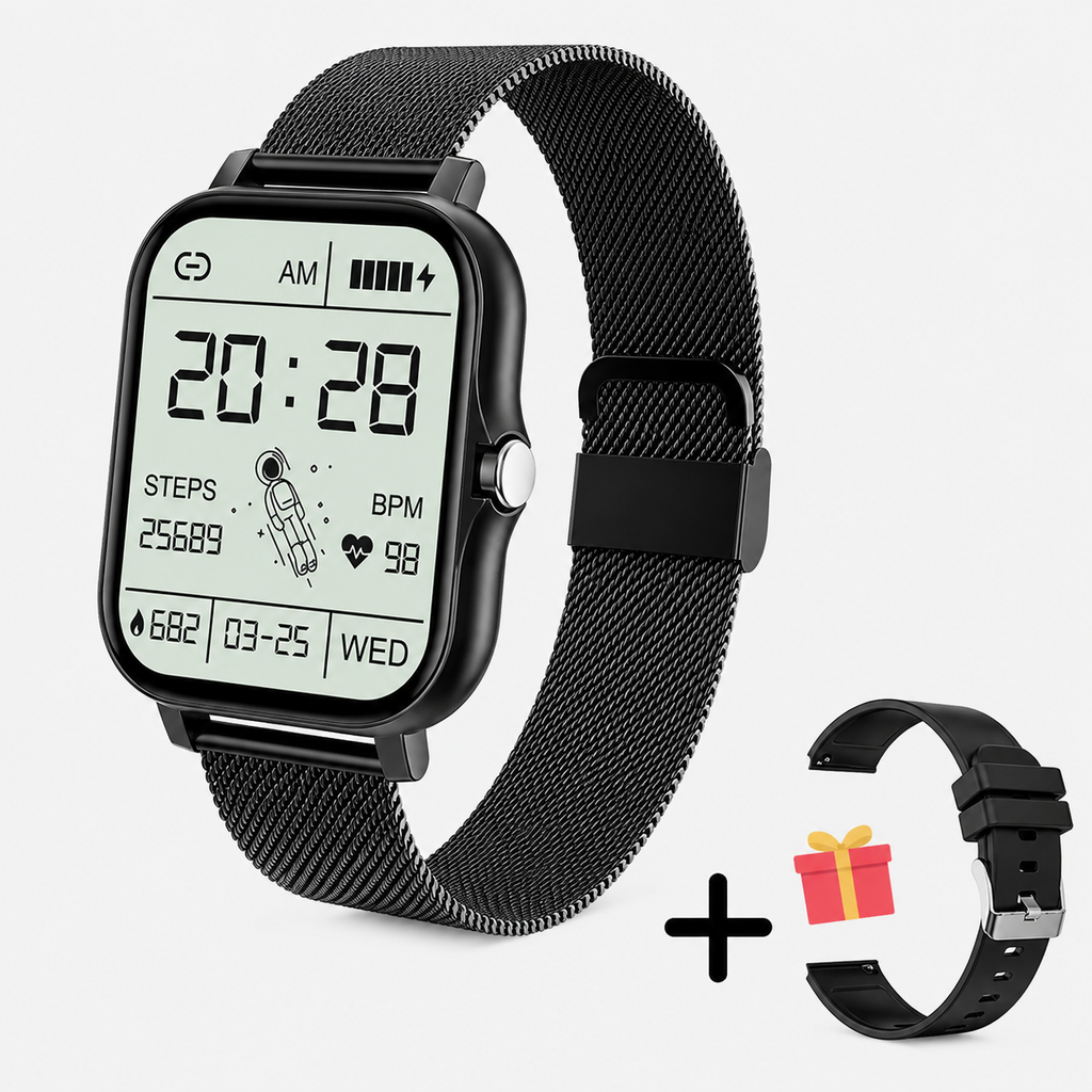 Montre intelligente avec suivi de la santé et de la condition physique pour un usage quotidien
