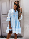 Robe à volants pour l'été 2025 | Belle robe boho légère avec un motif joyeux