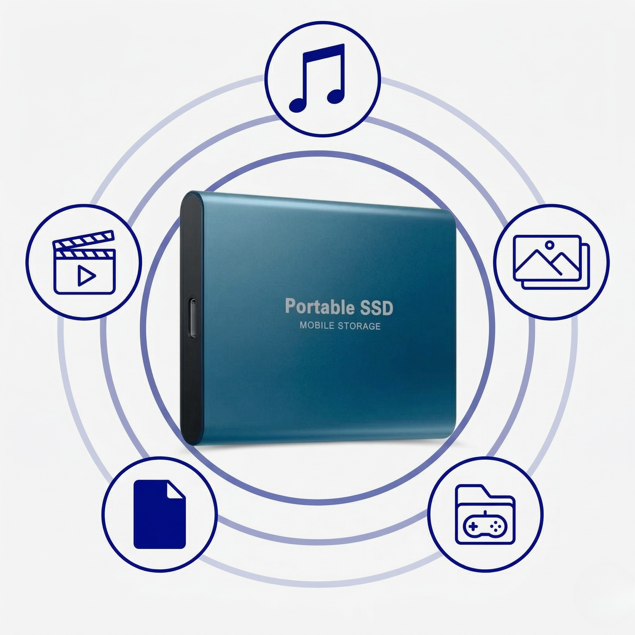 SSD Externe Portable  Stockage USB Haute Vitesse
