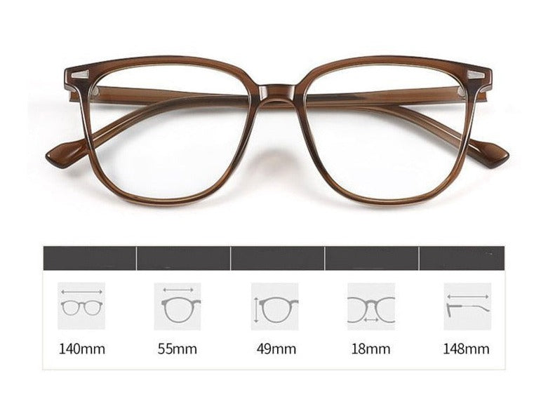 Lunettes de dioptrie pour myopes avec protection contre la lumière bleue - FocusFrame
