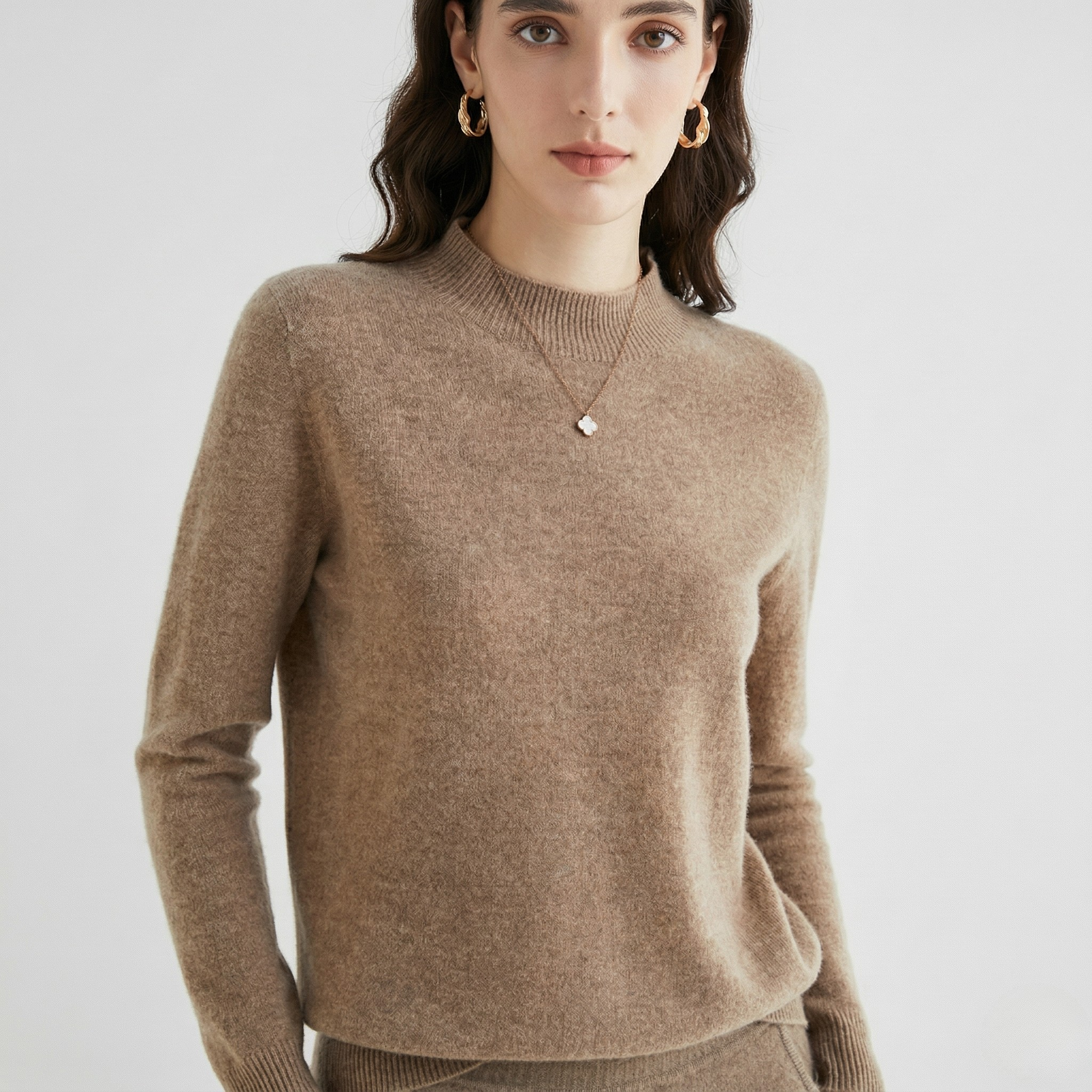 Pull Femme en Maille Douce Élégant Chaud