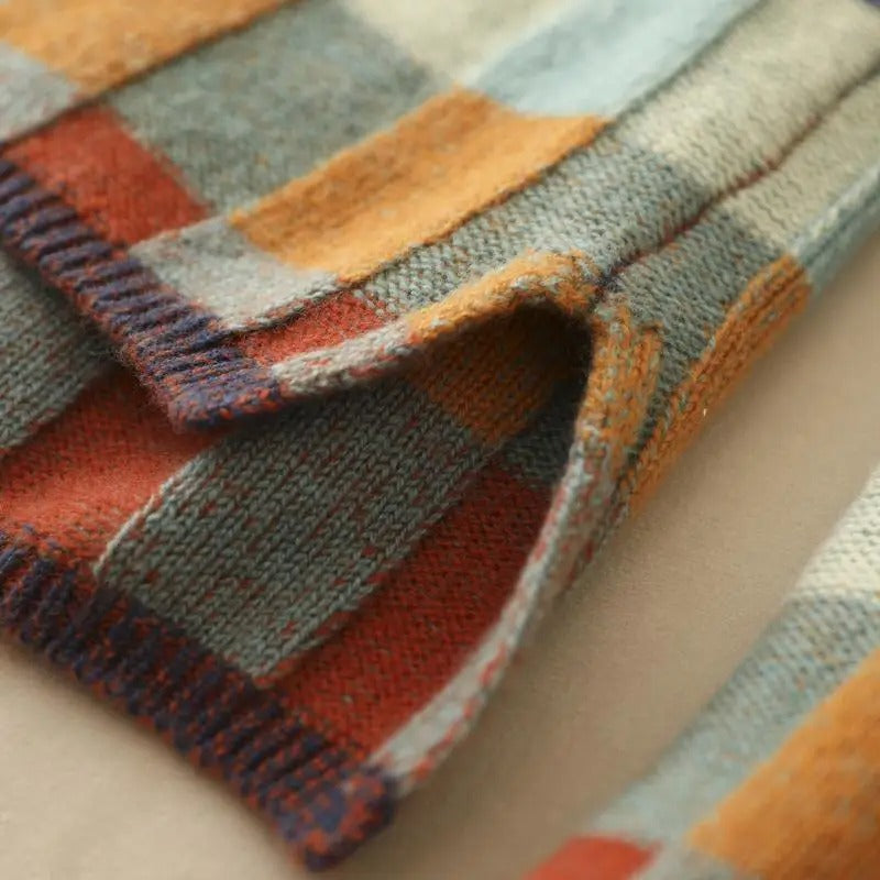 Pull en cachemire à col roulé luxueux d'automne - Aurora