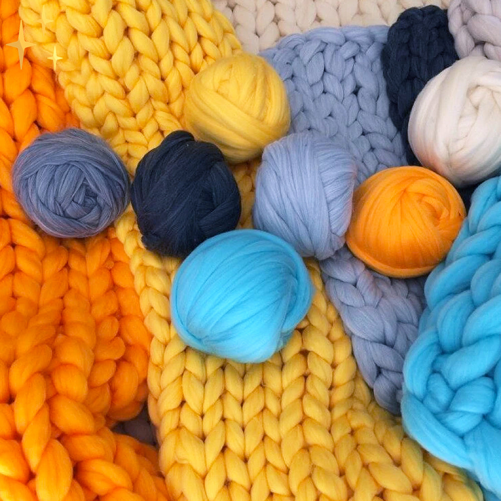 1000 Grammes XXL Chunky Fil à Tricoter - Édition LuxaWool Hiver