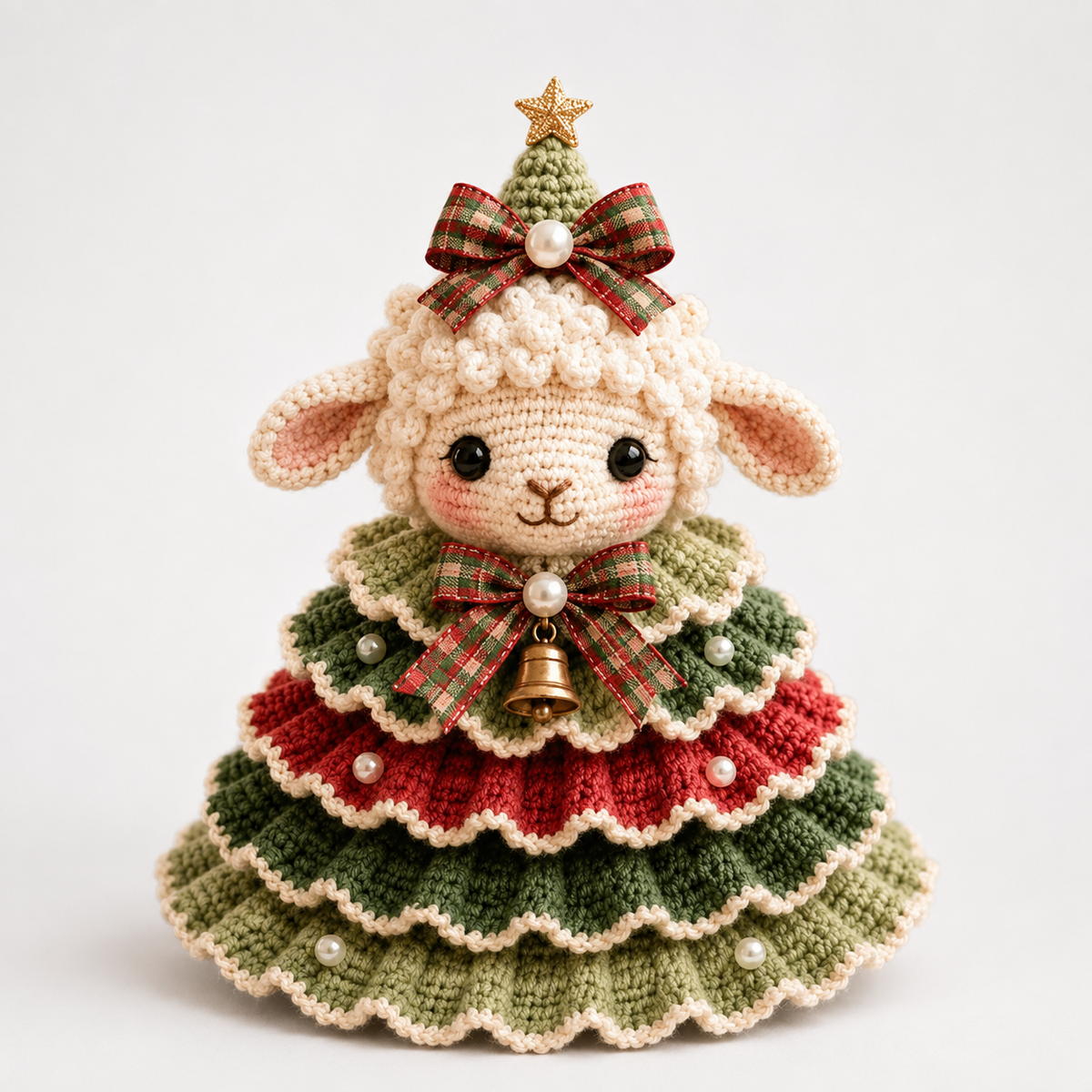 Cottagerow – Kit de décoration de Noël en crochet de vache des Highlands