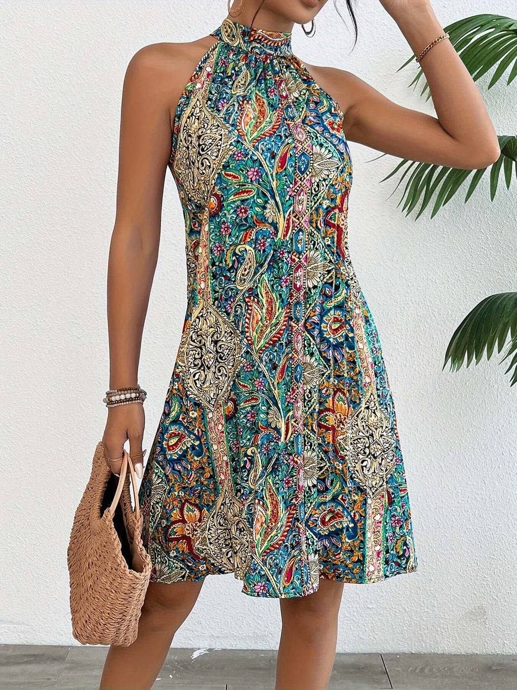 Robe Boho à Bretelles
