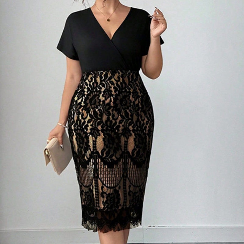 Robe V-Neck LuxeSilhouette™ — Ressentez-vous Confiante, Fraîche et Captivante Toute la Journée