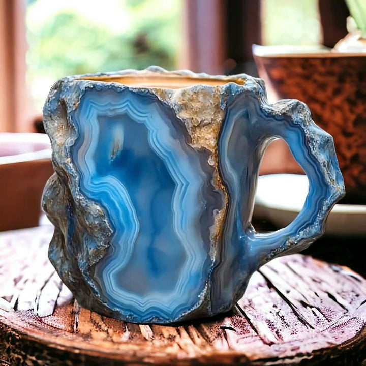 Tasses à Café en Verre Minéral Artisan | Isolées et Sûres pour les Micro-ondes | 350-450 ml